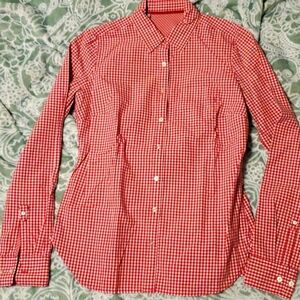 Pink/White Button Down Shirt S